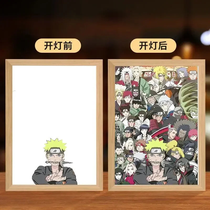 Naruto LED Night Light – Kakashi, Sasuke & Madara Anime Bedroom Lamp Gift