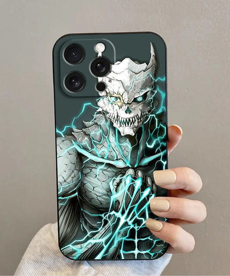 Anime K-Kaiju No. 8 Cool For iPhone 15 14 13 12 11 XS XR X 8 7 SE Pro Max Plus Mini Black Soft Phone Case