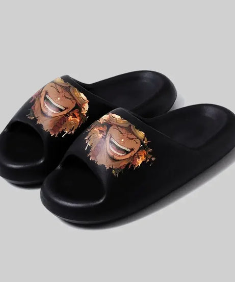 One Piece Luffy Zoro Cute soft bottom flip-flop personality stylish and comfortable men and women sandals holiday gift