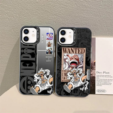 Anime One Piece Luffy Gear 5 Phone Case for iPhone 15 14 13 Pro Max 12 11 Shockproof Soft TPU Protection