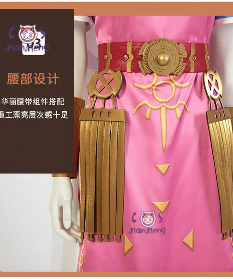 Game SSB  Zelda Cosplay Costume Zelda princess  Wig shoes ears props Accessorie party carnival set Woman uniform complete set