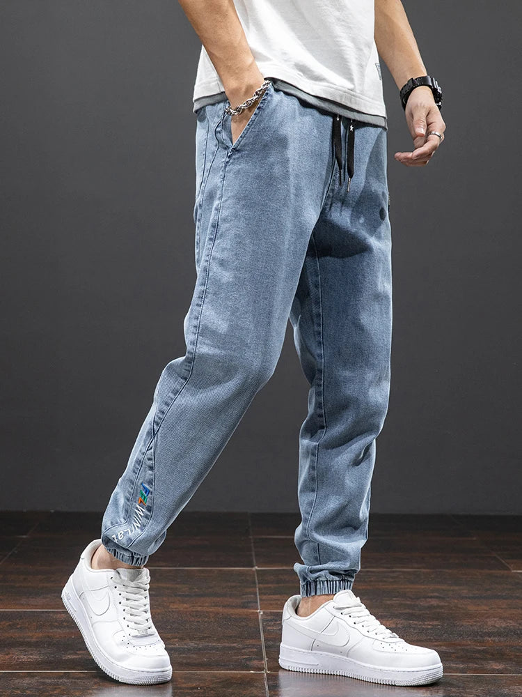 Baggy Cargo Denim Joggers — Streetwear Harem Jeans (Plus Size) 2