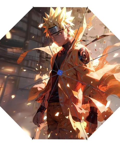 Naruto Umbrella Anime Personality Creative Fashion Sunscreen Student Fully Automatic Folding Umbrella Birthday Gift