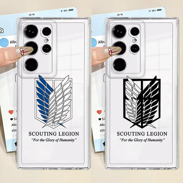Attack on Titan Clear Case for Samsung Galaxy (S & Note Series)