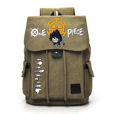 One Piece Anime Backpack Cosplay Luffy Unisex Students School Bag Large Capacity Bookbag Laptop Travel Rucksack Outdoor Bag