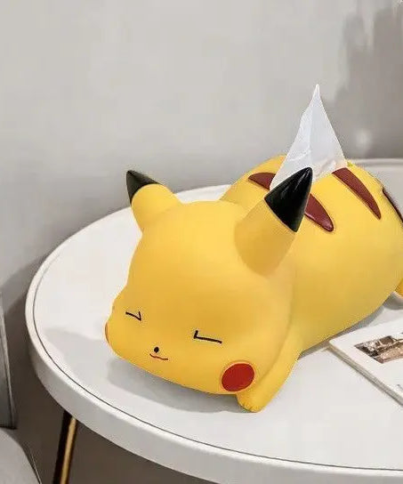 Pikachu Car Cute Desktop Creative Pikachu Tissue Box Ornament Pok é mon Paper Box Anime Peripheral Model