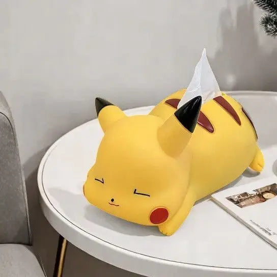 Pikachu Car Cute Desktop Creative Pikachu Tissue Box Ornament Pok é mon Paper Box Anime Peripheral Model