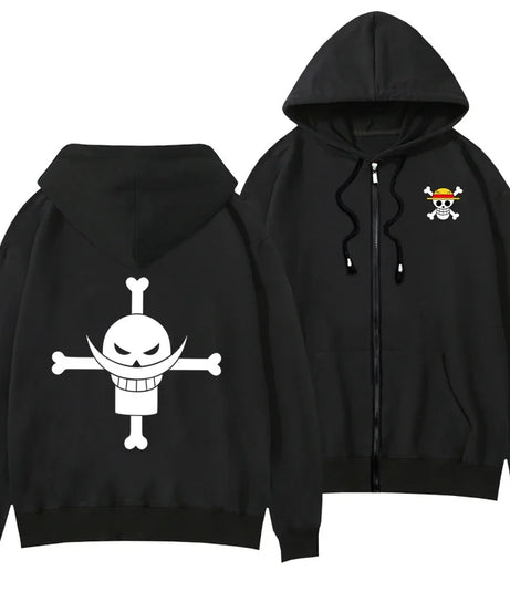 One Piece Anime Women Zip Up Hoodie Jacket Spring Autumn 2New Fashion Mens Sweatshirt Couple Promozed Clothes Coats