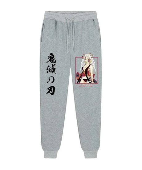 Anime Demon Slayer printed trousers men's comfortable fleece pants jogging men's trousers casual versatile sweatpants S-3XL