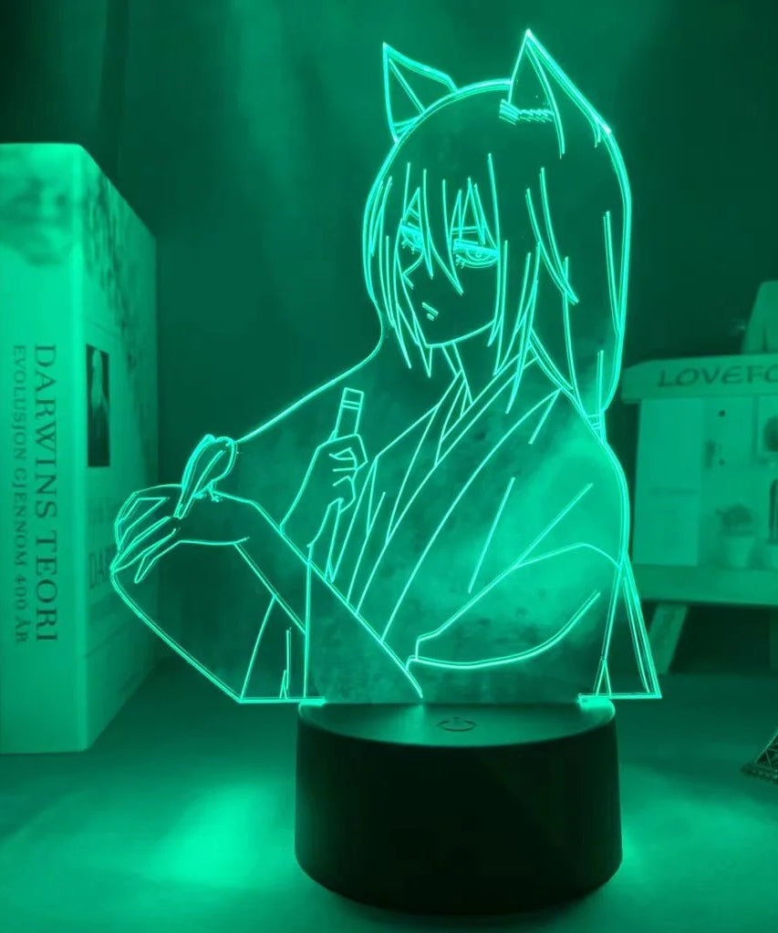 LED Night Light Anime Kamisama Kiss Tomoe Glowing Acrylic Stand for Home Decoration Love Tomoe Action Figure Gifts