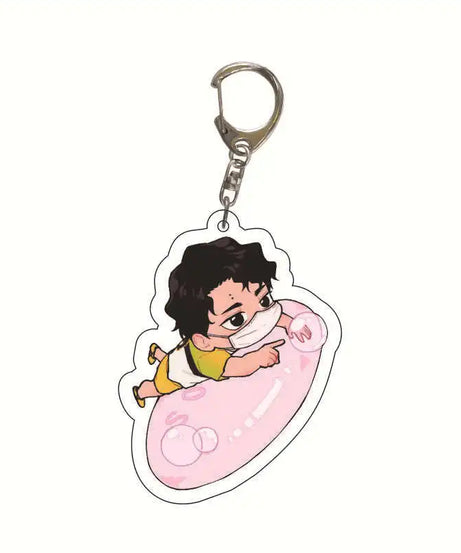 Acrylic Haikyuu Hinata Shoyo Tobio Kageyama Anime Keychain Jewelry Campus Related Products Cultural Friends Gift Bag Charms New