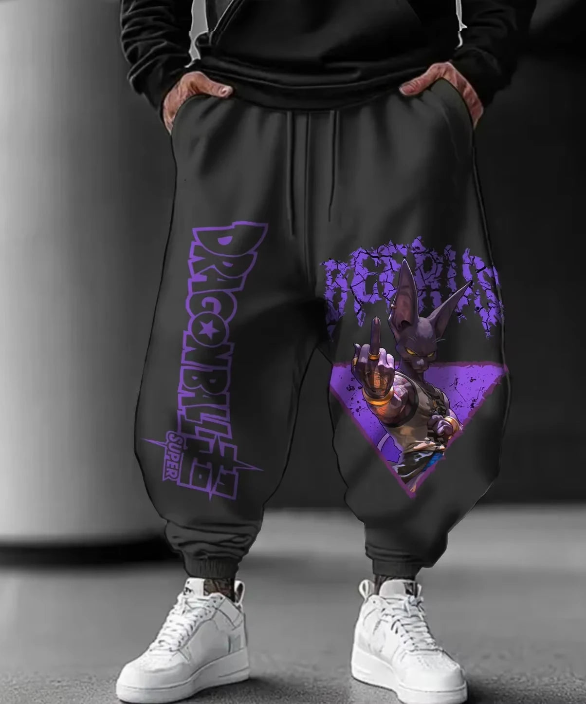 Dragon Ball Beerus Anime Men's Jogger Pants Streetwear Printed Sweatpants Casual Hip Hop Fitness Trousers Spring Autumn