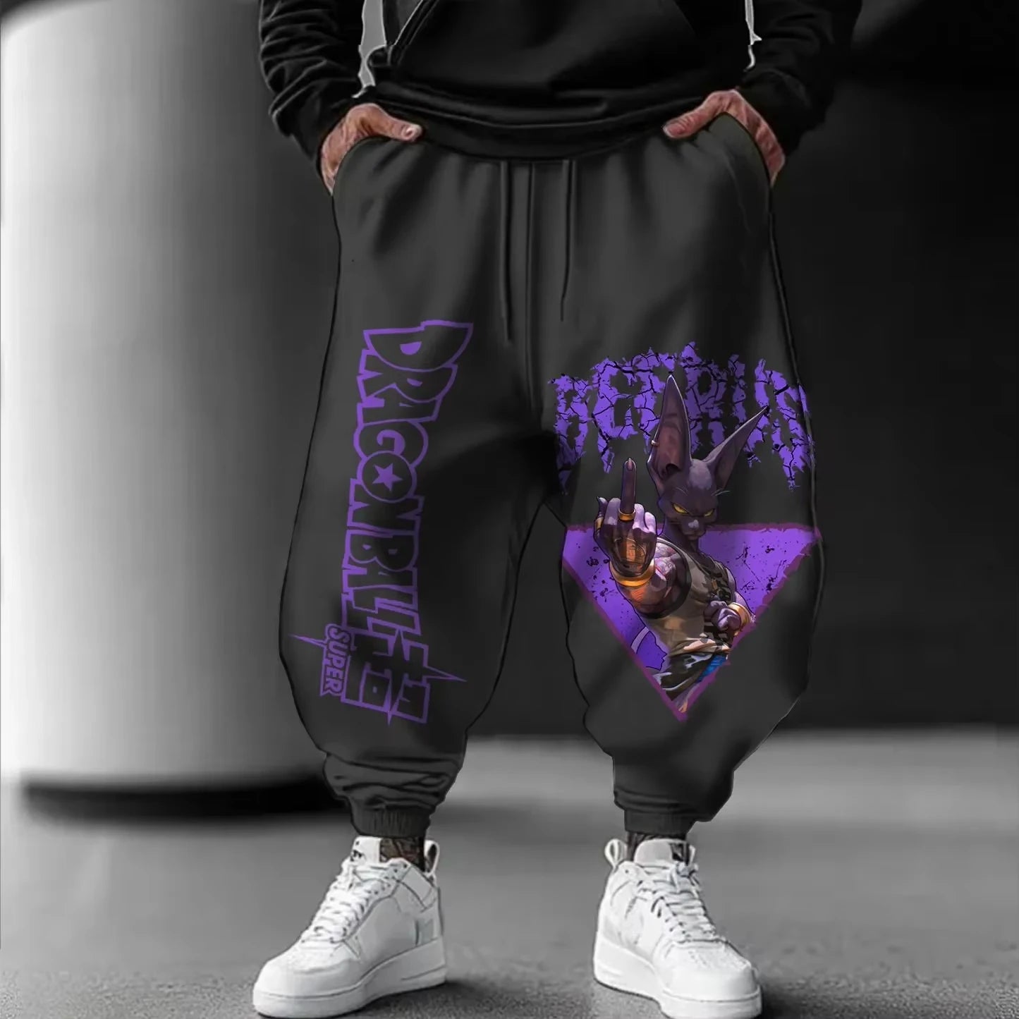 Dragon Ball Beerus Anime Men's Jogger Pants Streetwear Printed Sweatpants Casual Hip Hop Fitness Trousers Spring Autumn
