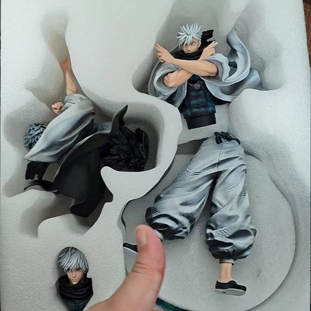 Anime Jujutsu Kaisen Gojo Satoru 36cm PVC Statue Figure – 3 Interchangeable Heads 5