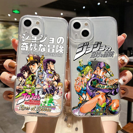 JoJo's Bizarre Adventure JoJo Anime Phone Cover For iPhone 11 12 13 14 Pro Max X XR XS Max 7 8 14 Plus 13Mini Soft Silicone Case