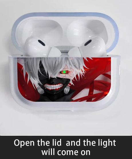 Tokyo Ghoul Anime Kaneki Ken Soft silicone TPU Case For AirPods Pro 1 2 3 4 Silicone Wireless Bluetooth Earphone Box Cover