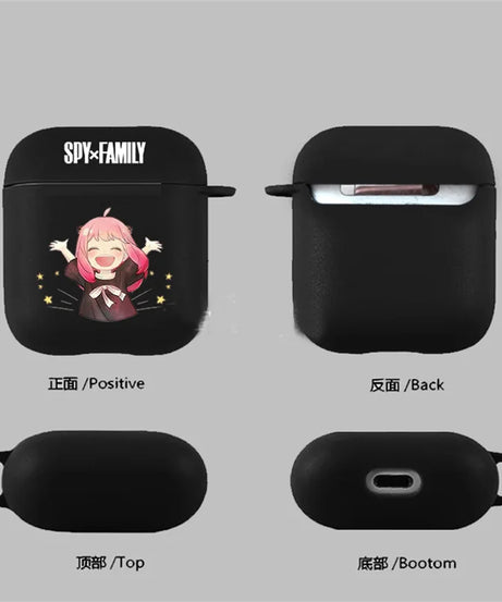 Spy x Family AirPods Case – Yor, Anya & Loid Forger Soft Cover for AirPods 1/2/3/Pro