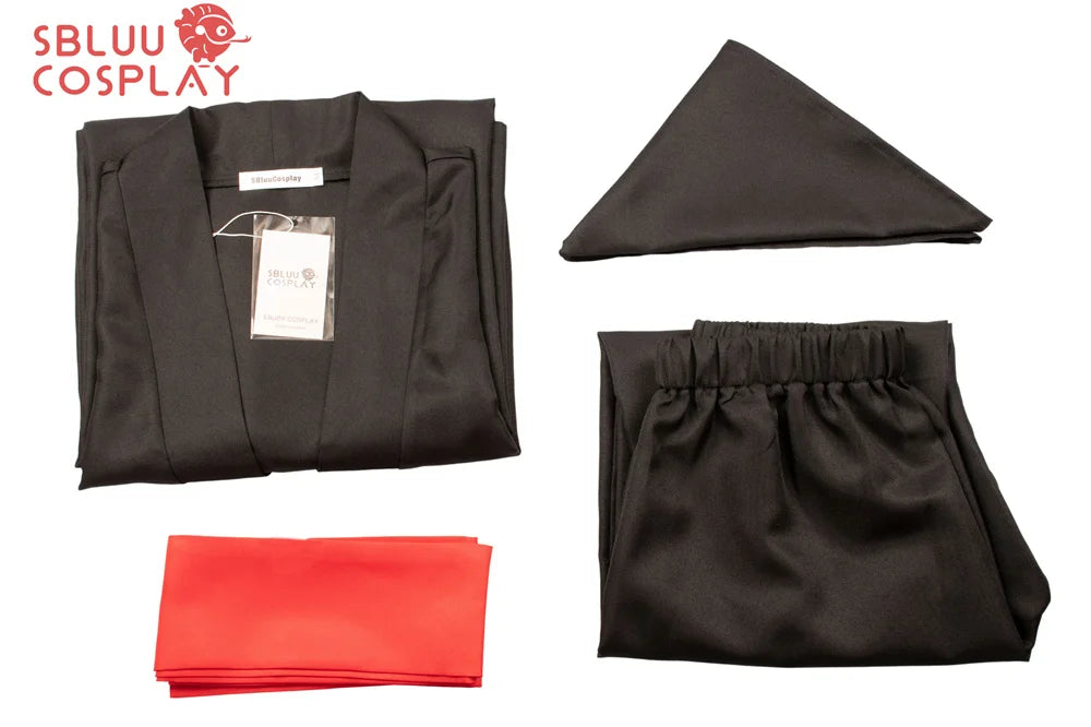 One Piece Roronoa Zoro Black Kimono Cosplay Costume – Full Set Outfit 6