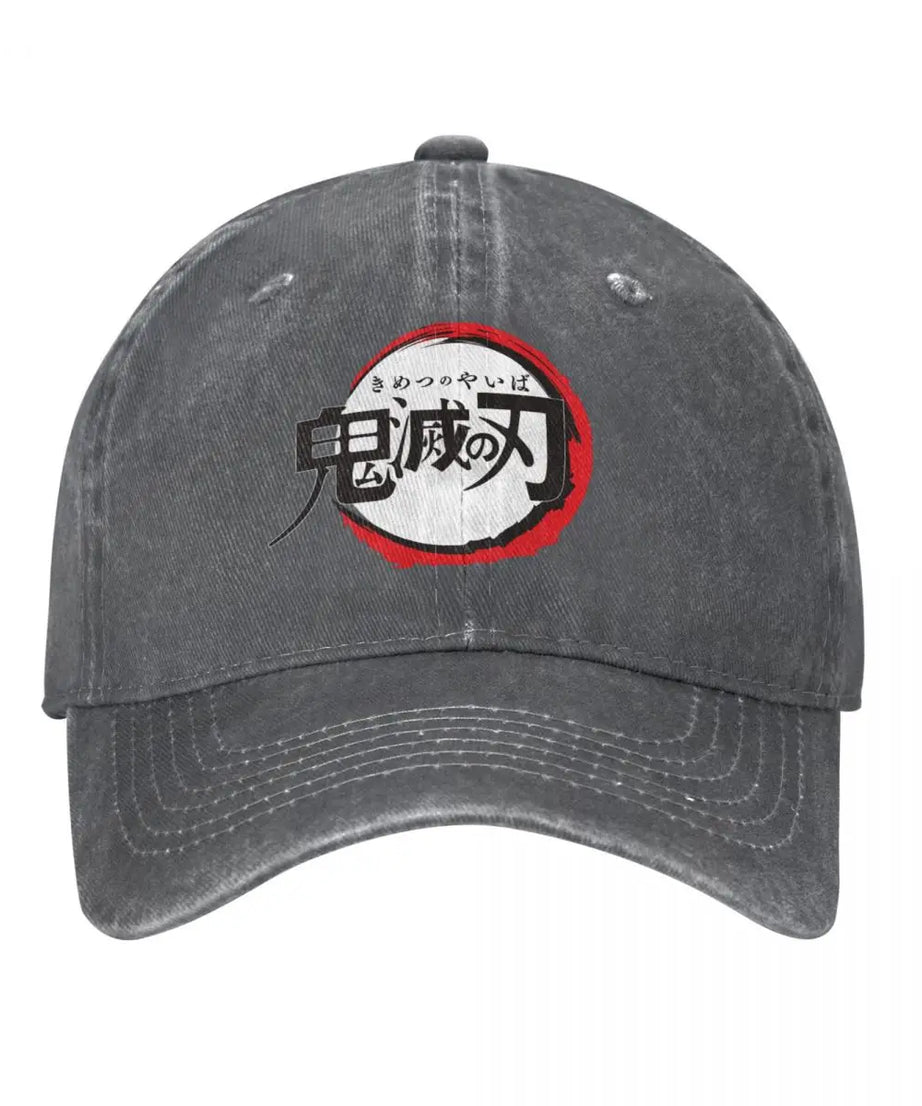 Demon Slayer Anime Baseball Caps Fashion Distressed Washed Snapback Cap Men Women Outdoor Activities Caps Hat