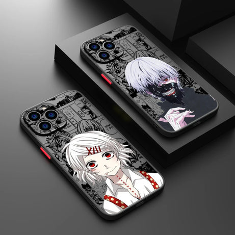 Anime Tokyo Ghoul For Apple iPhone 15 14 13 12 Mini 11 XS XR X 8 7 Pro Max Plus TPU Frosted Translucent Phone Case