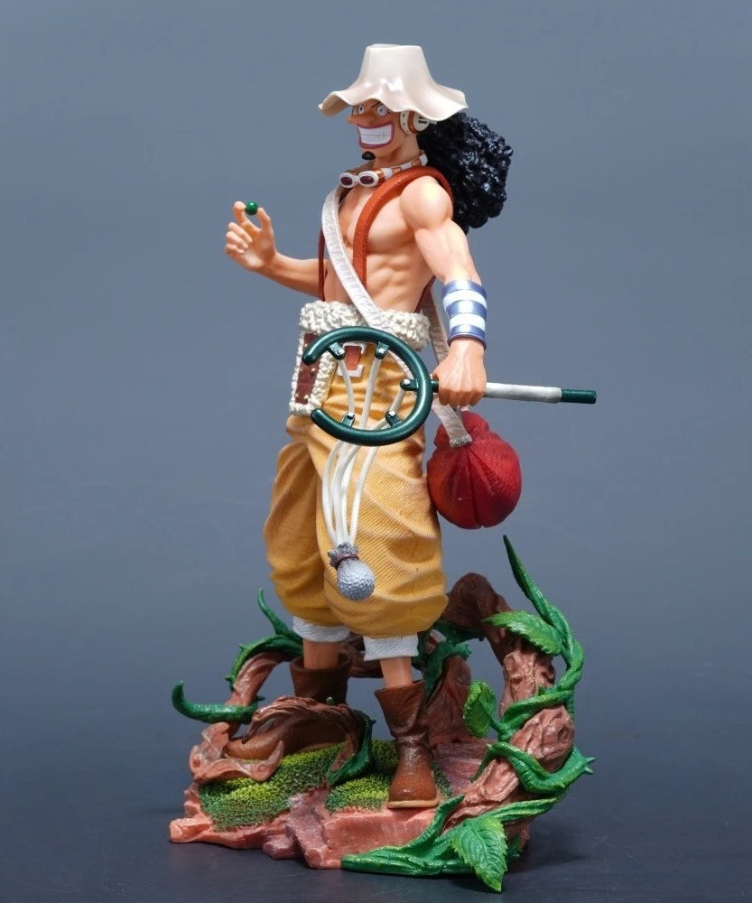 25cm/9.84in Anime One Piece Figure Usopp Action Figures Pvc Statue Desktop Ornamen Collection Model Toys Gifts