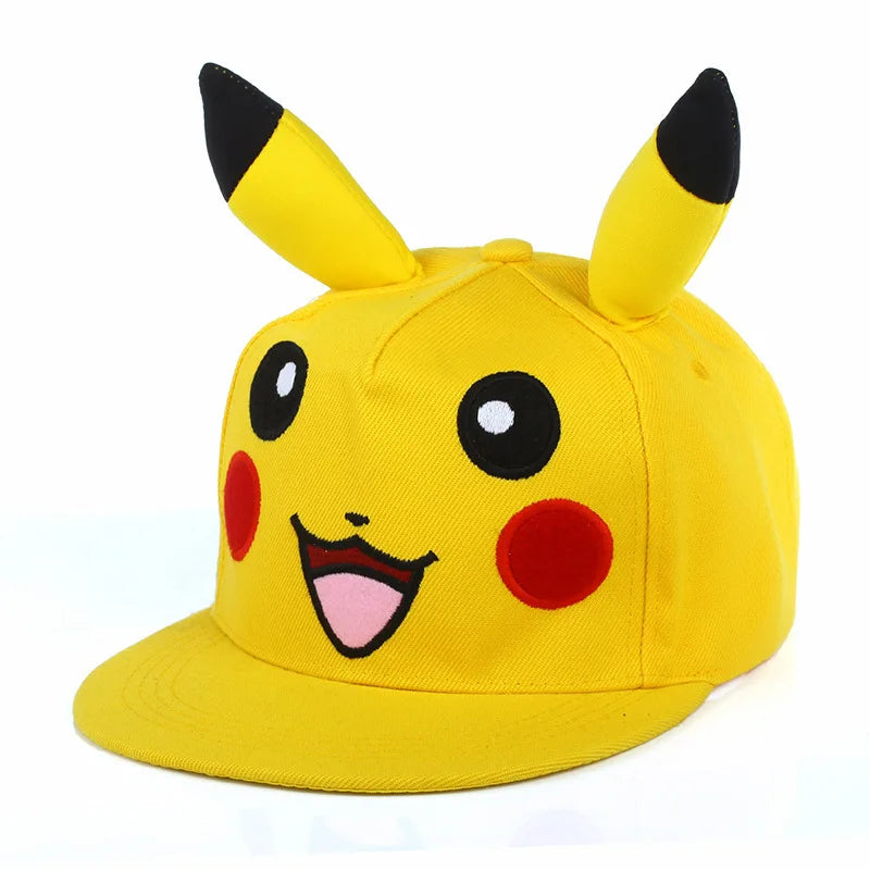 Fashion Pokemon Baseball Cap Anime Adjustable Cosplay Hat Kawaii Hip Hop Hat Adult Children Hats Toy Charm Birthday Gift