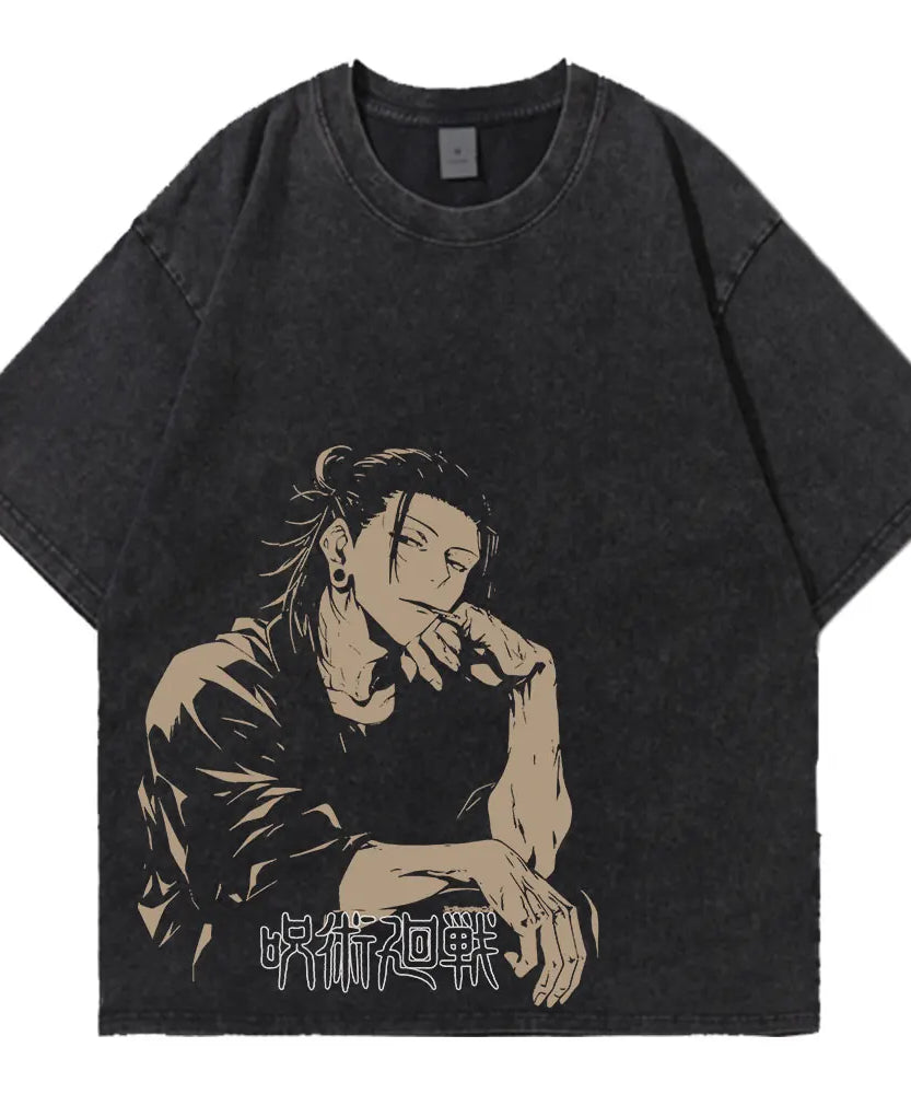 Jujutsu Kaisen Geto Suguru Vintage T-Shirt – Unisex Anime Cotton Tee