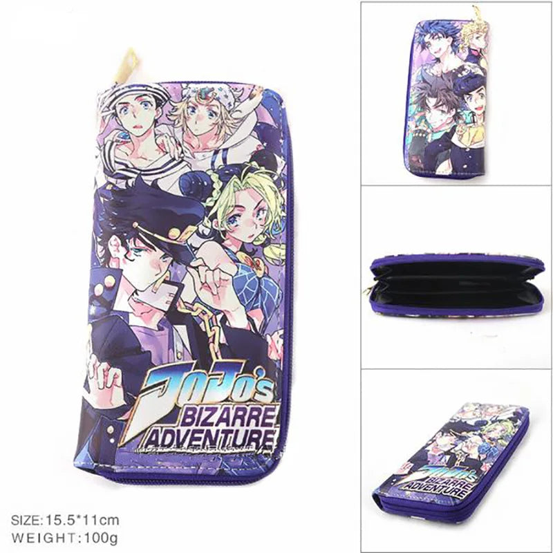 JoJo’s Bizarre Adventure Wallet – Jotaro Kujo Khaki Bifold & Coin Purse