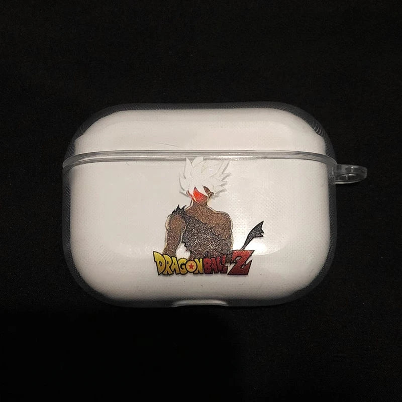 Dragon Ball Son Goku Earphone Case for Airpods Pro Pro2 3 Anime Transparent Wireless Earphone Protective Cover Shockproof Shell