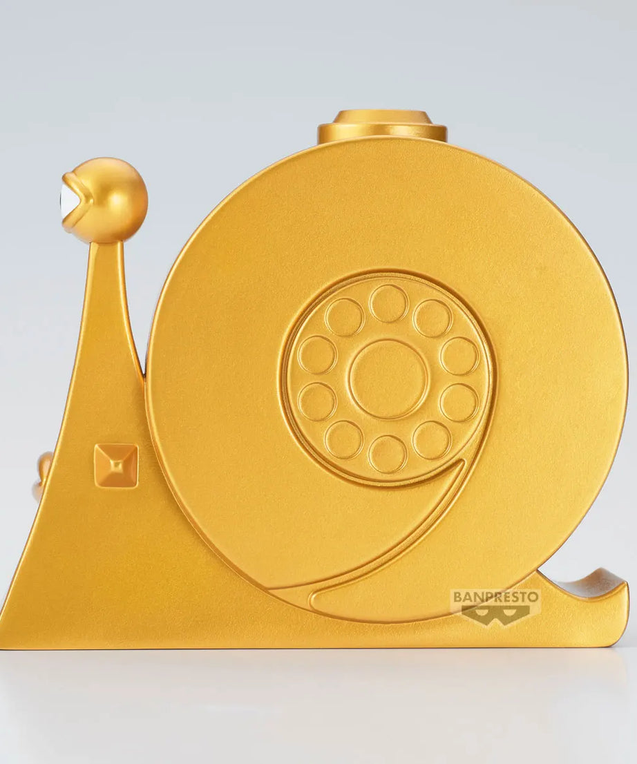 Bandai Banpresto One Piece Golden Den Den Mushi Figure – Collectible Anime Model Toy