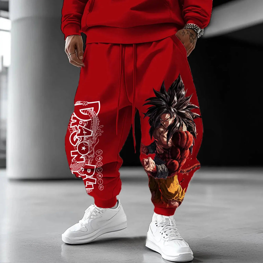 Dragon Ball Goku Joggers — Graphic Print Sweatpants 4