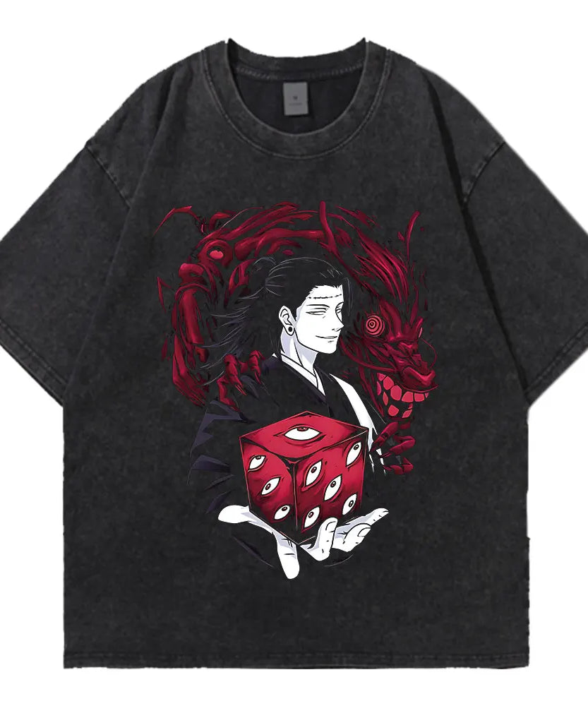 Jujutsu Kaisen Geto Suguru Vintage T-Shirt – Unisex Anime Cotton Tee