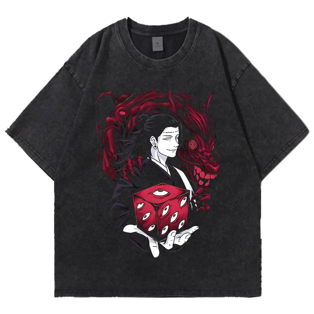 Jujutsu Kaisen Geto Suguru Vintage T-Shirt – Unisex Anime Cotton Tee