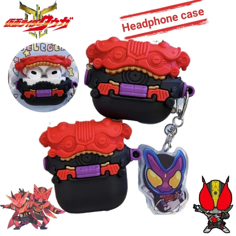 Kamen Rider Gavv Anime Character Creative Personality Headphone Case Airpods1 2 4 Airpods pro Handsome Headphone Case Wholesale