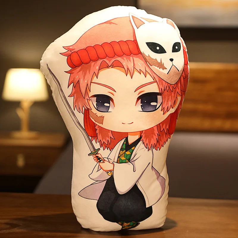 Tanjiro & Nezuko Plush Pillow – Demon Slayer Anime Cushion