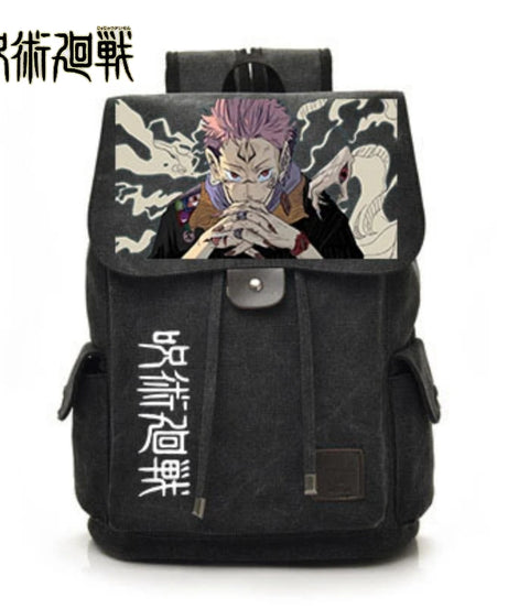 Jujutsu Kaisen Anime Backpack Cosplay Gojo Unisex Students School Bag Large Capacity Bookbag Laptop Travel Rucksack Outdoor Bag