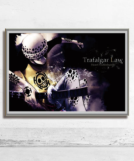 One Piece Wall Art – Trafalgar Law & Eustass Kid Anime Poster Decor
