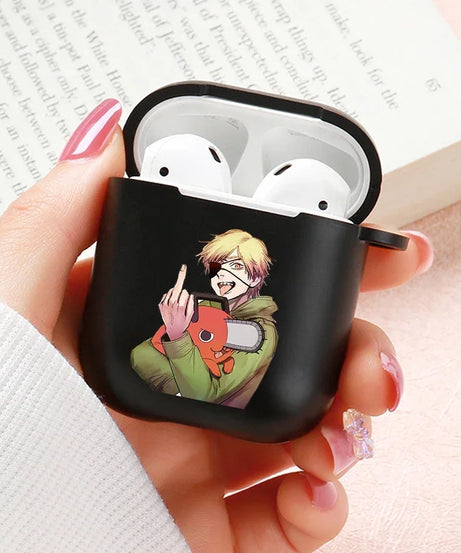 Anime Chainsaw Man Airpods Case for Apple Airpods Pro 2 1 2 3 Protective Denji Makima Aki Pochita Airpods Pro Case