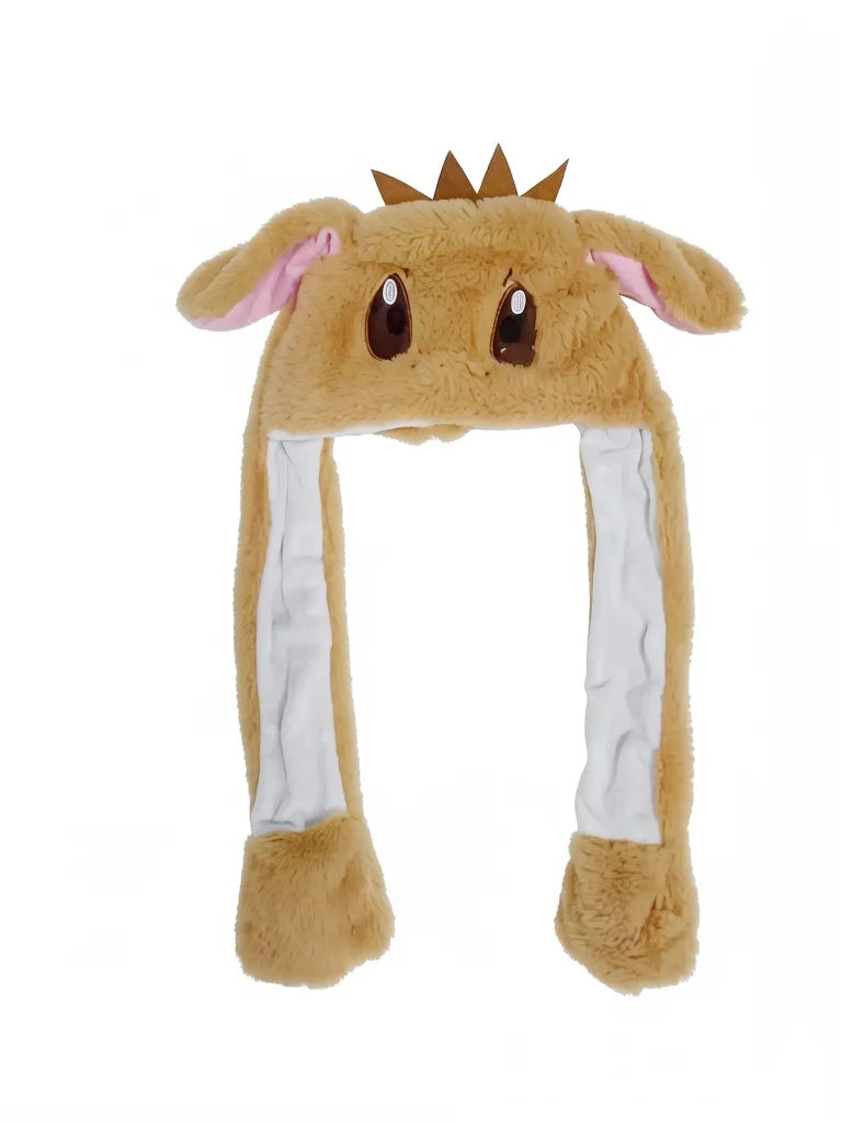 Pokémon Moving Ears Plush Hat – Cute Fluffy Pikachu, Gengar & Charmander Cosplay Hat for Kids & Adults 6