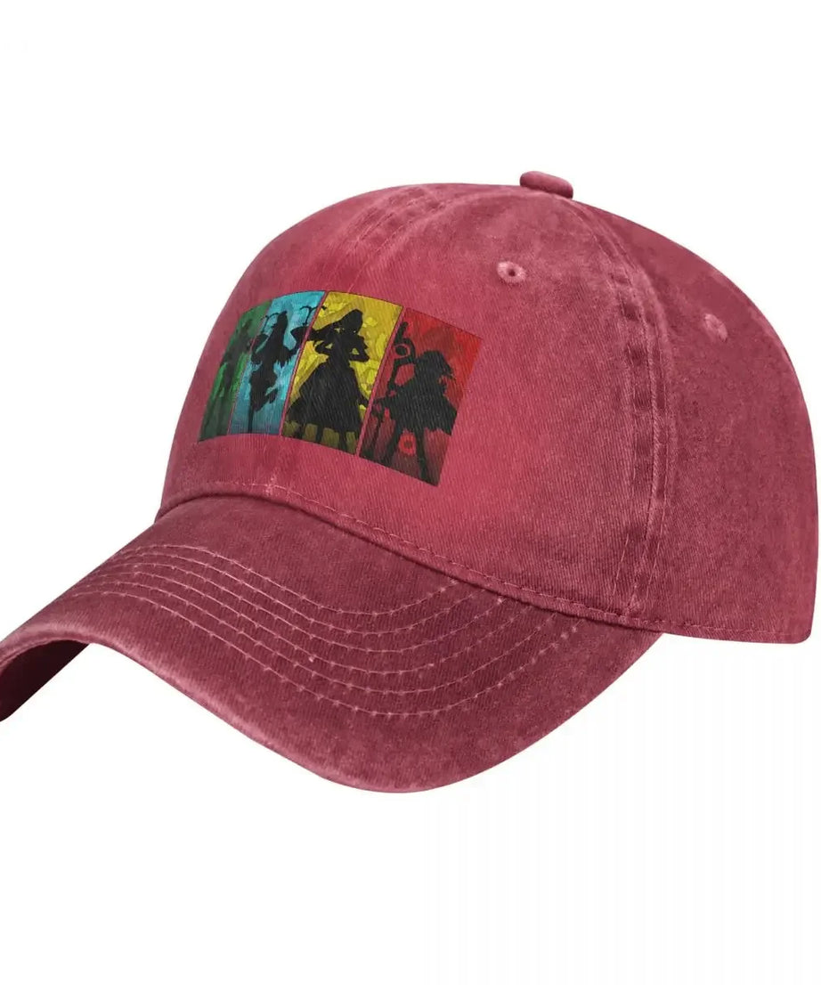 Anime Baseball Caps Hats Konosuba! Squad Silhouette Classic Dad Hat For Man Hip Hop Caps Sun Shade