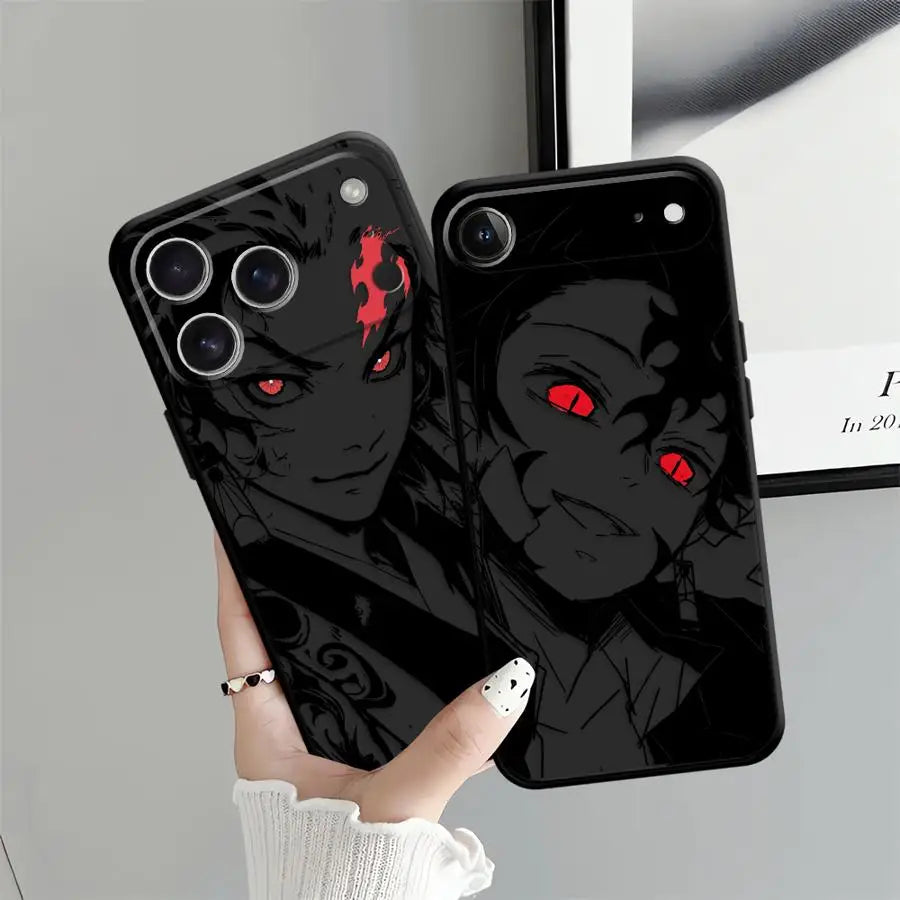 Hot Demonss Anime Slayers Soft Back Phone Cover Case for iPhone 15 Plus X XS XR 7 8 13 Mini 11 17Air 17 16 Pro Max 12 SE 14