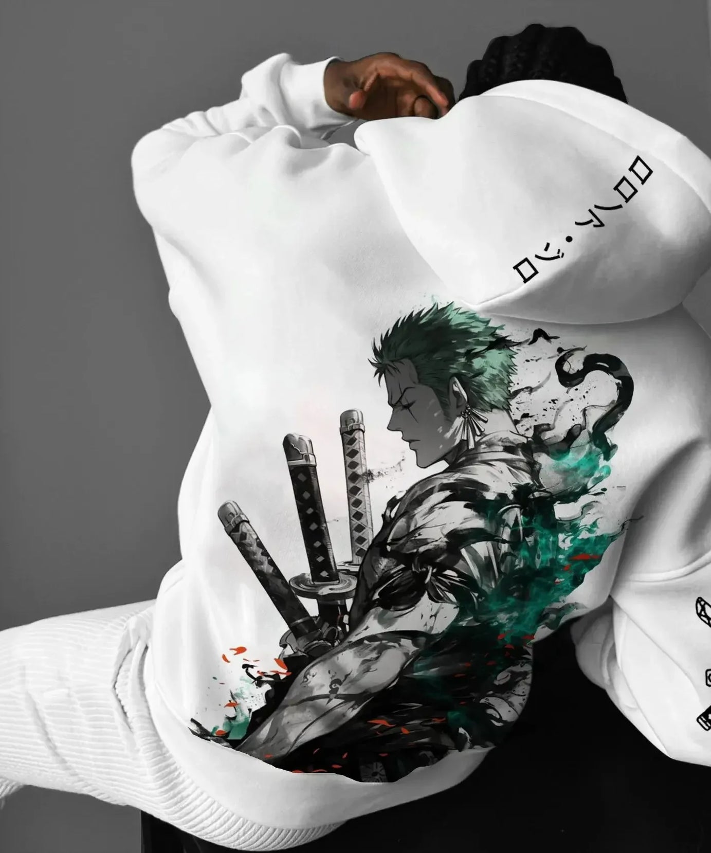 One Piece Zoro Anime Men Women Hooded Sweatshirt Streetwear Casual Pullover Hoodie Graphic Print Long Sleeve Spring Autumn Tops