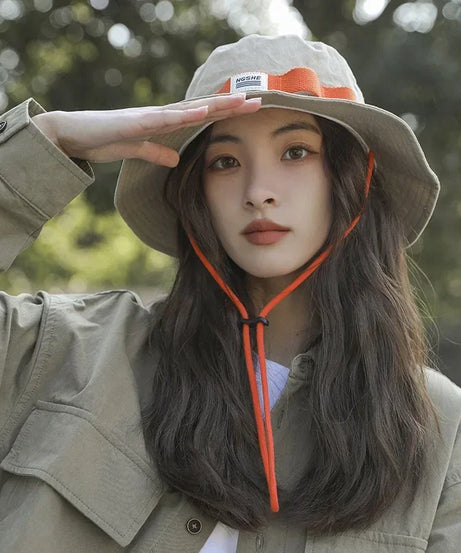 Japanese Hiking  Bucket  Hat for Women Men Fisherman Hat  Summer  Vacation Visor upf 50 Sun UV Protection Hat Chapeau Femme