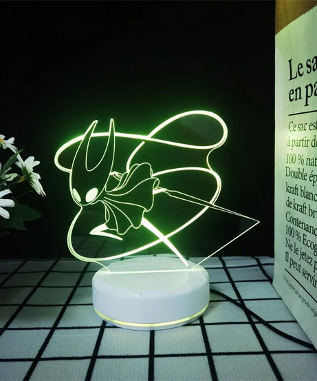 Hollow Knight Hornet Night Light Anime Fashionable Personalized Simple Desktop Decoration Stand Lamp Boy's Birthday Gift