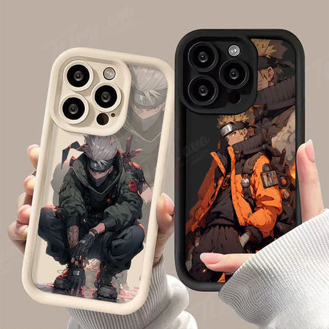 Anime N-Narutos Matte Phone Case for iPhone 14 15 Pro Max 13 12 11 X XS XR 7 8 Plus SE 2020 Soft Silicone Shockproof Back Cover