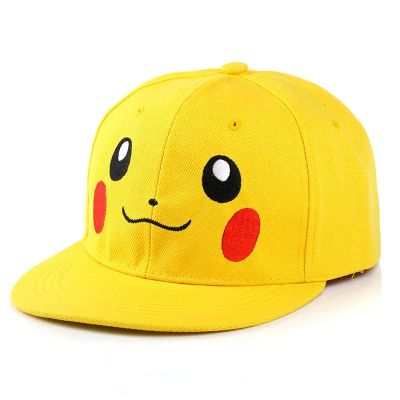 Fashion Pokemon Baseball Cap Anime Adjustable Cosplay Hat Kawaii Hip Hop Hat Adult Children Hats Toy Charm Birthday Gift