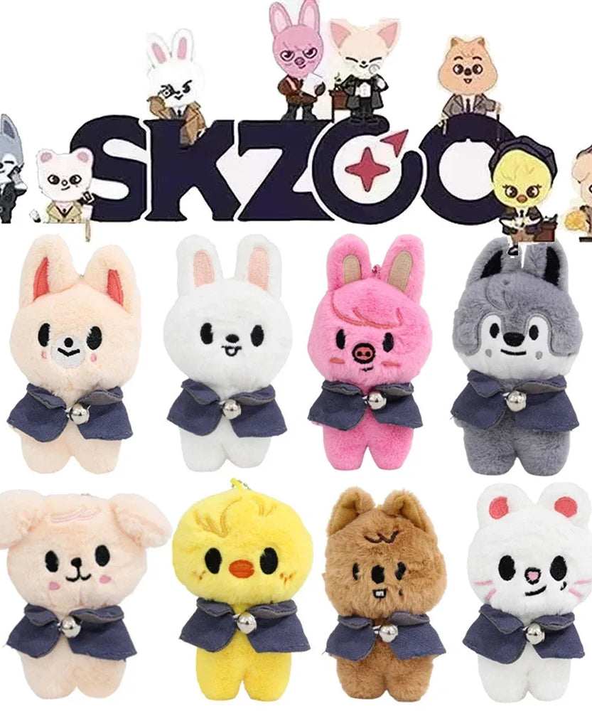 300style 10/22cm Skzoo Plush Bag Toy Kawaii Stray Wolf Plush Cartoon Stuffed Animal Doll Kawaii Toy Room Decor Children Gift