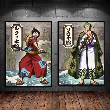 One Piece Zoro Anime Posters and Decorative Paintings