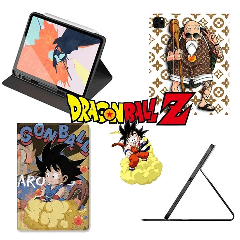 Dragon Ball Goku Tablet Case for Apple IPad Air 1 2 3 4 5 10.9 Pro 11 9.7 6th 10.2 7th 8th 9th 10th Cases Flip Smart Cover Gift