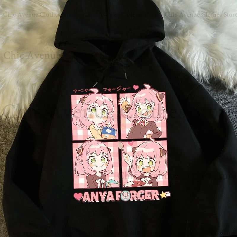 Spy x Family Series Anime Print Graphic Hoodie – Unisex Long Sleeve Pullover 3
